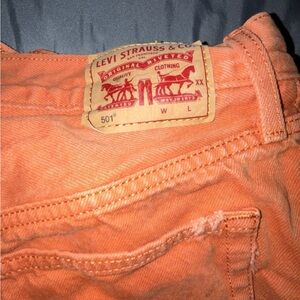 Levi's Vibrant Orange Jeans